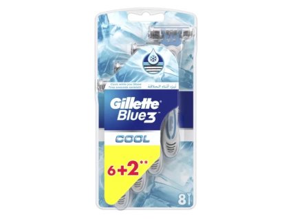 Gillette Blue 3 (Blue3) Cool strojček na holenie 6+2ks