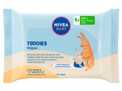 Nivea Baby Todies detské vlhčené utierky 57ks