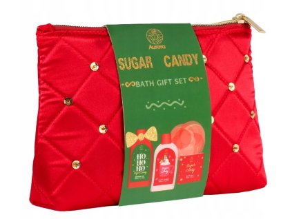 Aurora Xmas Sugar Candy Pomegranat darčekový set 4ks /kozmet.taška/