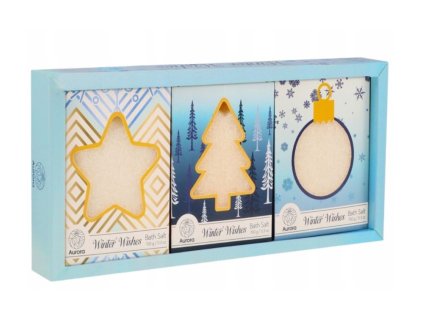 Aurora Winter set solí do kúpeľa 3x150g