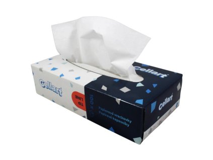 Papierové kozmetické vreckovky CELLART, 2-vrst., 100% celulóza 100ks