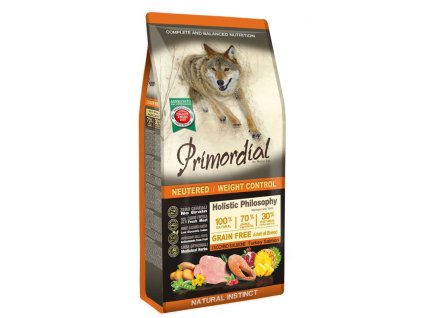 Primordial GF Adult Dog Sterilized&Weight Control Turkey & Salmon 12kg