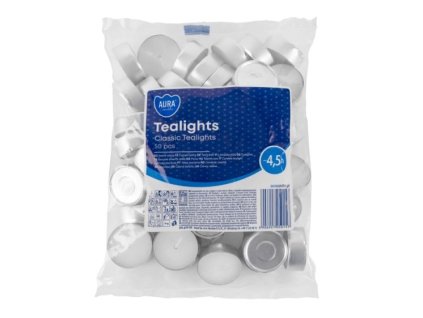 Aura Bispol čajové sviečky 50ks 600g