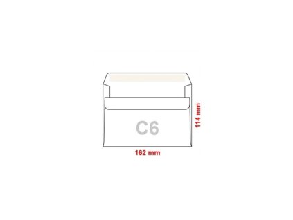 Obálky C6 samolepiace - 1000 ks
