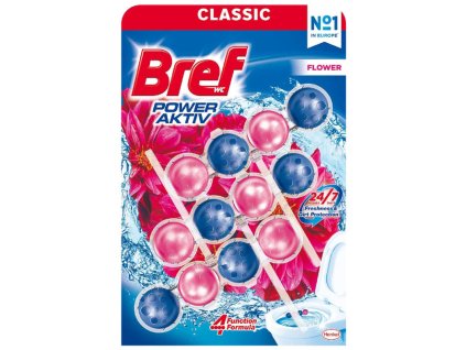 BREF wc blok  Power Activ Flower Pink 3 × 50 g