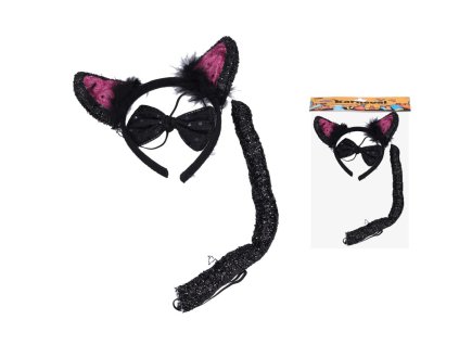 Wiky Set karneval W045059 - mačka čierna