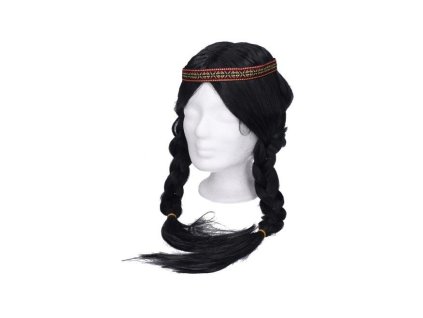 Wiky Paruka W003134 čierna s copmi