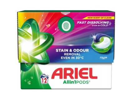 Ariel All in1 PODS pracie kapsuly Color 12 ks