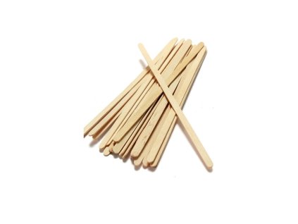 Drevené špachtle na nanášanie vosku SIMPLE USE - 100 ks