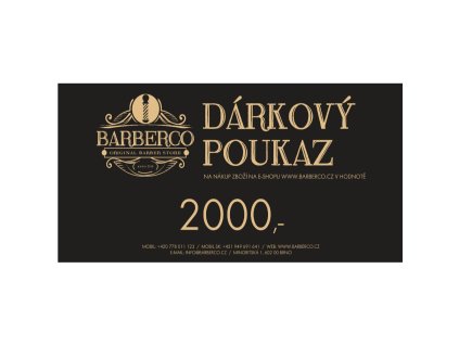 Darčekový poukaz BARBERCO v hodnote 100 €