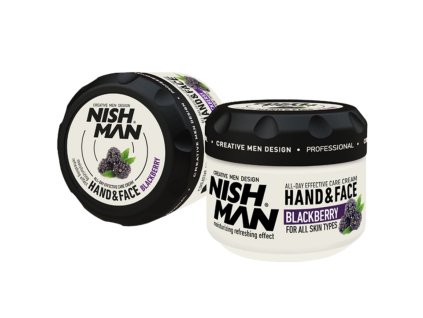 Krém na ruky a tvár NISH MAN Černica 300 ml