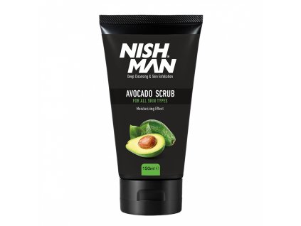 Pleťový peeling s avokádom NISH MAN Avocado scrub 150 ml