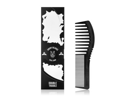 Hrebeň na bradu a fúzy ANGRY BEARDS Dual comb