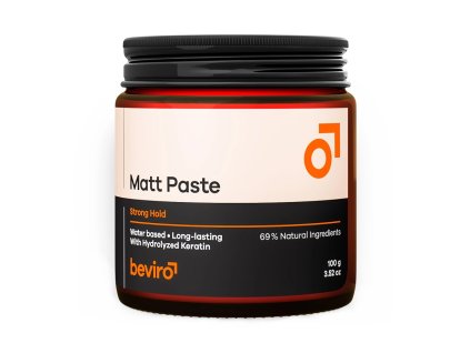 Matná pasta na vlasy BEVIRO Matt paste Strong hold 100 g