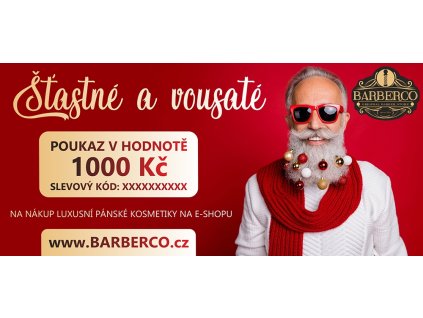 Vianočný darčekový poukaz BARBERCO v hodnote 40 €