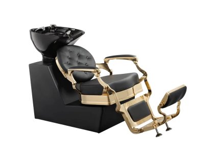 Štýlový barber umývací box RANCH GOLD Black shampoo unit