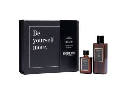 Darčeková sada na bradu NOBERU Beard wash & Beard oil Sandalwood