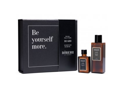Darčeková sada na bradu NOBERU Beard wash & Beard oil Tobacco vanilla