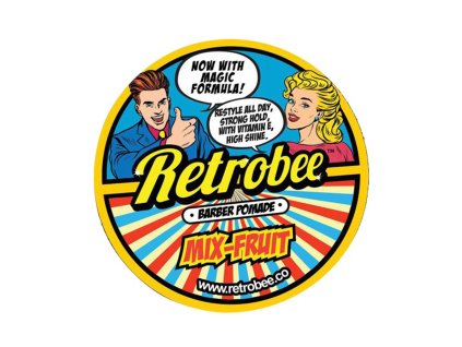Pomáda na vlasy RETROBEE Barber pomade Mix fruit 150 g