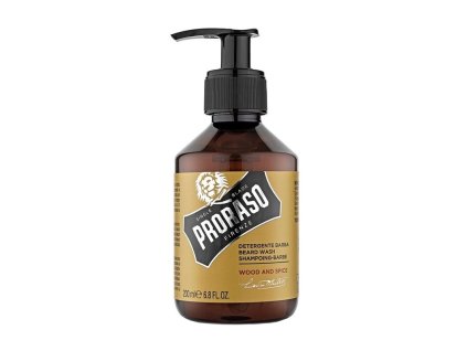 Šampón na bradu PRORASO Beard wash Drevo a korenie 200 ml