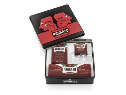 Vyživujúca darčeková sada na holenie PRORASO Santalove drevo