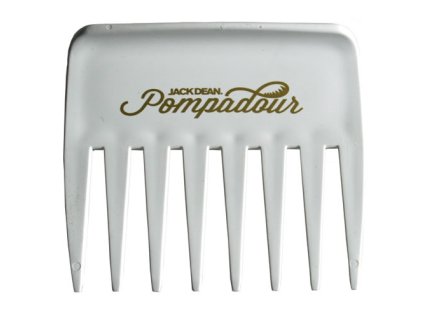 Hrebeň na vlasy JACK DEAN Pompadour comb - biely