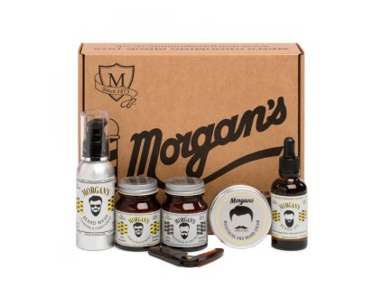 Kompletná darčeková sada na starostlivosť o fúzy a bradu MORGANS Moustache & beard gift set