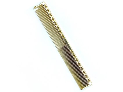 Kovový kadernícky hrebeň HAIRSTYLIST COMB Gold