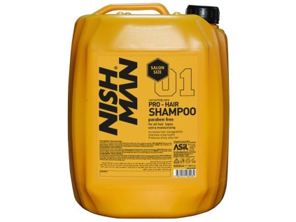 Profesionálny šampón na vlasy NISH MAN Pro hair shampoo 5000 ml