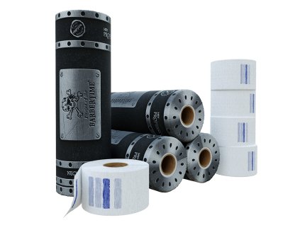 Holičské krepové goliere BARBERTIME Neck strip 500 ks