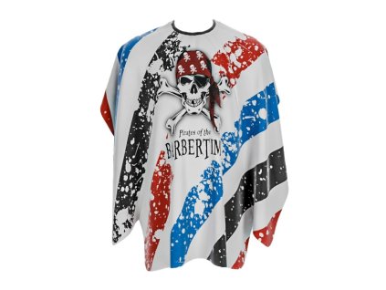 Pruhovaná barber pláštenka BARBERTIME Banded cape