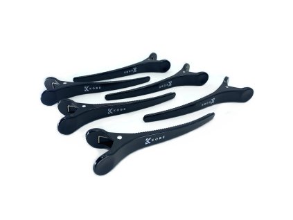 Kadernícke klipsy do vlasov KOBE Suregrip section clips - 6 ks