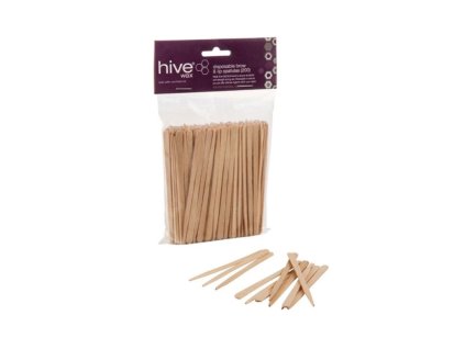 Drevené mini špachtle na voskovanie HIVE - 200 ks