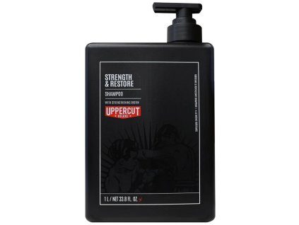 Posilňujúci šampón na vlasy UPPERCUT Deluxe Strength & Restore shampoo 1000 ml