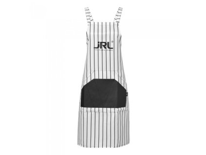 Barber zástera JRL Professional apron - bielo-čierna