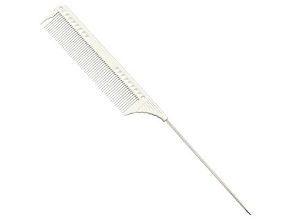Profesionálny tupírovací hrebeň JRL Pin tail comb J102 - biely