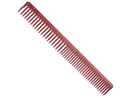 Kadernícky hrebeň JRL Long round tooth cutting comb J306 - červený