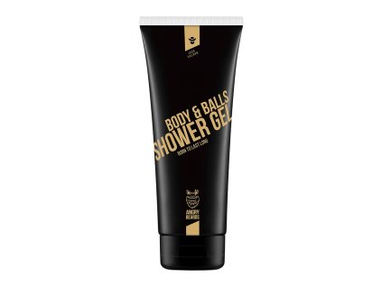 Sprchový gél na telo a gule ANGRY BEARDS Body & Balls Shower gel Jack Saloon 230 ml