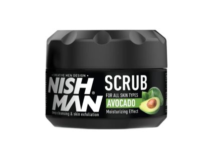 Peeling na tvár s avokádom NISH MAN Avocado facial scrub 300 ml