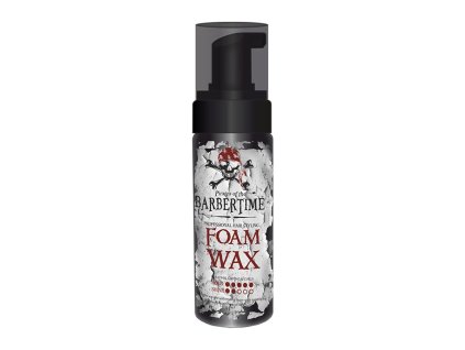 Penový vosk s keratínom pre objem vlasov BARBERTIME Foam wax 150 ml