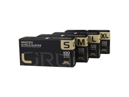 Čierne profesionálne nitrilové rukavice JRL Professional nitrile gloves Black 100 ks