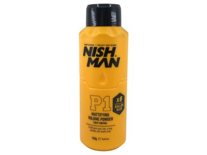 Barber púder na vlasy NISH MAN Mattifying volume powder Salon size 160 g