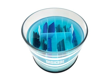 Sklenená nádoba na dezinfekciu strihacích hláv strojčekov DISICIDE Blade jar 1000 ml