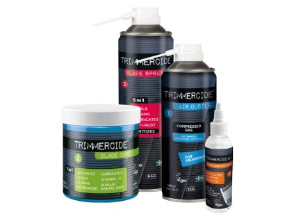 Sada na starostlivosť o čepele strojčekov a nožníc TRIMMERCIDE Start set