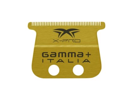Strihacia hlavica pre kontúrovacie strojčeky GAMMA PIÚ Fixed wide X-PRO blade Gold titanium