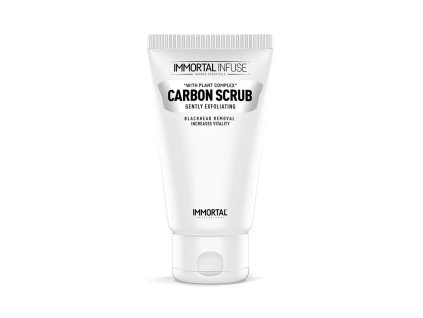 Čistiaci peeling na tvár IMMORTAL Infuse Carbon scrub 150 ml
