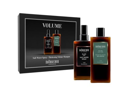 Súprava sea salt spreja a šampónu pre objem vlasov NOBERU Giftbox Volume