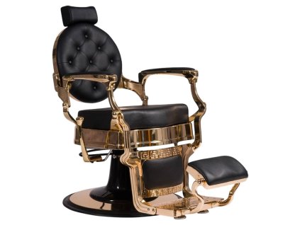 Luxusné barber kreslo BUZZ GOLD Black chair