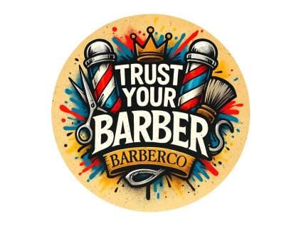 Barber samolepka BARBERCO Trust your Barber