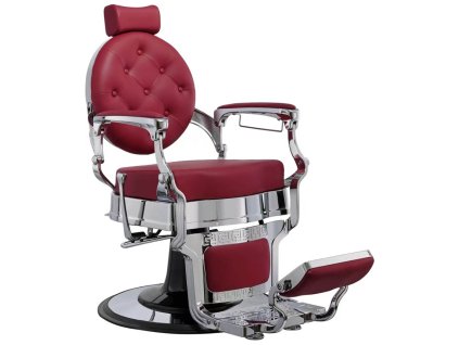 Luxusné barber kreslo BUZZ SILVER Burdeos chair